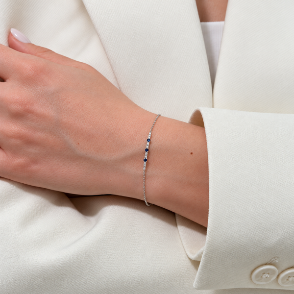 Apyrankė su safyrais "Doriana" 0,06 ct