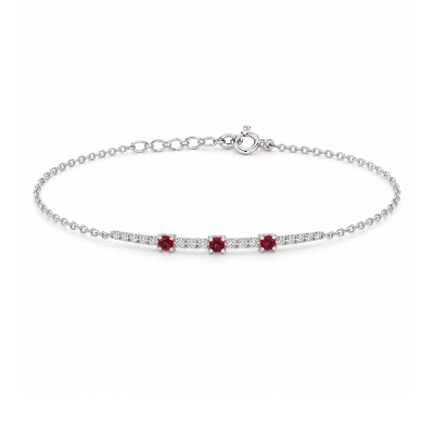 Apyrankė su rubinais "Doriana" 0,06 ct