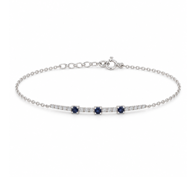 Apyrankė su safyrais "Doriana" 0,06 ct