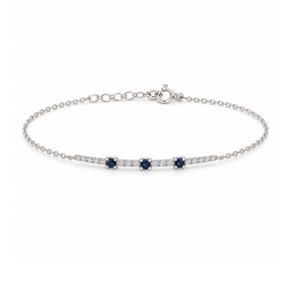 Apyrankė su safyrais "Doriana" 0,06 ct