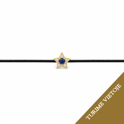 Siūlo apyrankė su Safyru "Star" 0,07 ct 