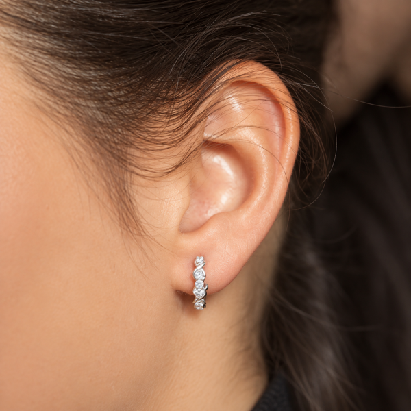 Auskarai su briliantais "Airra" 0,18 ct