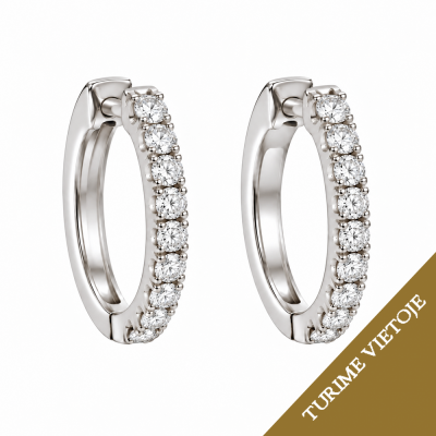 Auskarai su briliantais "Isara" 0,24 ct