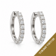 Auskarai su briliantais "Hoop" 0,61 ct