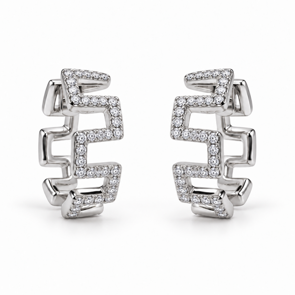 Auskarai su briliantais "Elys" 0,18 ct