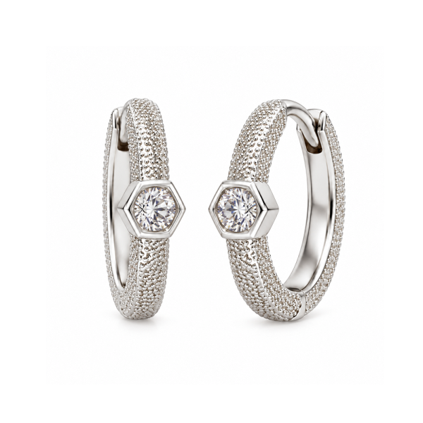 Auskarai su briliantais "Alcor" 0,05 ct
