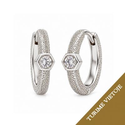 Auskarai su briliantais "Alcor" 0,05 ct