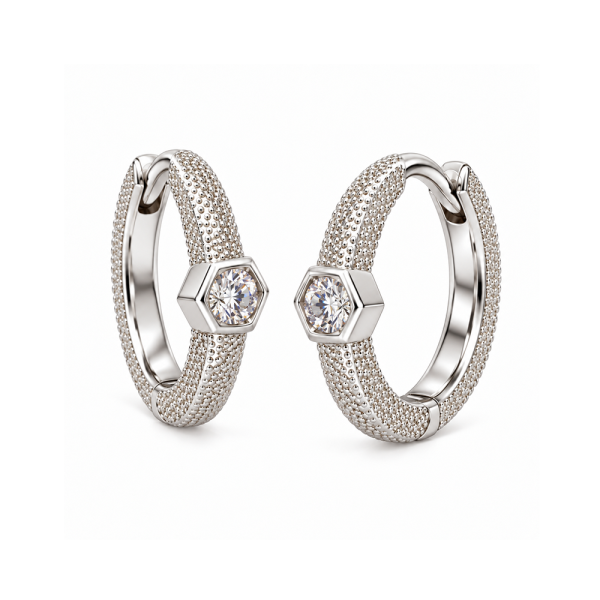 Auskarai su briliantais "Alcor" 0,05 ct