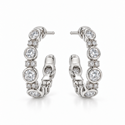 Auskarai su briliantais "Estella" 0,37 ct