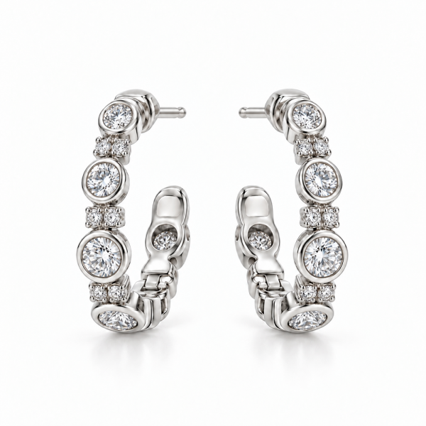 Auskarai su briliantais "Estella" 0,37 ct