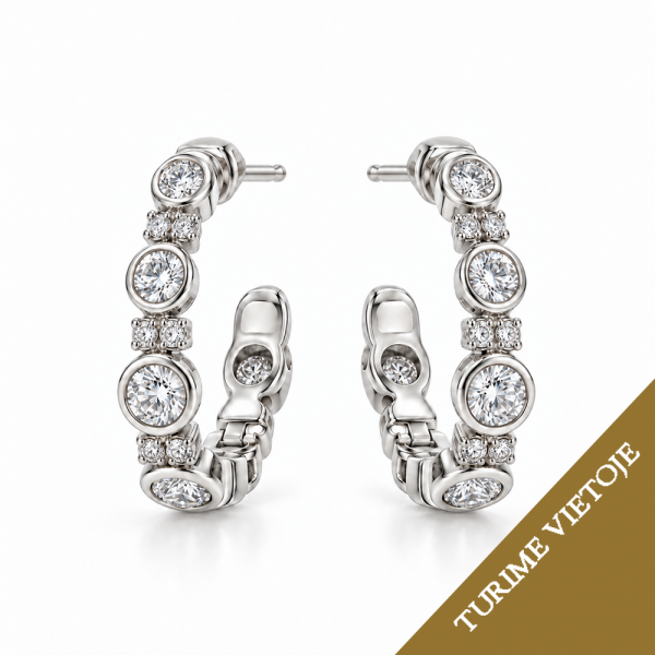 Auskarai su briliantais "Estella" 0,37 ct
