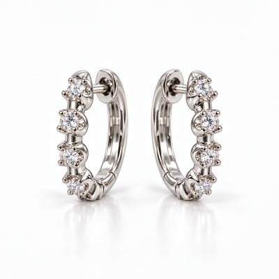 Auskarai su briliantais "Esteri" 0,13 ct