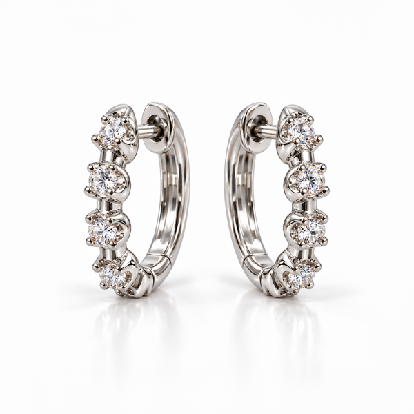 Auskarai su briliantais "Esteri" 0,13 ct
