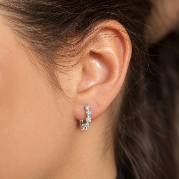 Auskarai su briliantais "Esteri" 0,13 ct