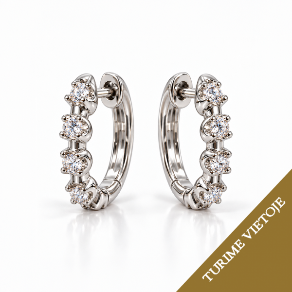 Auskarai su briliantais "Esteri" 0,13 ct