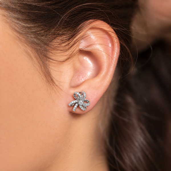 Auskarai su briliantais "Fiorella" 0,22 ct