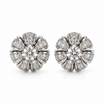 Auskarai su briliantais "Floris" 0,20 ct