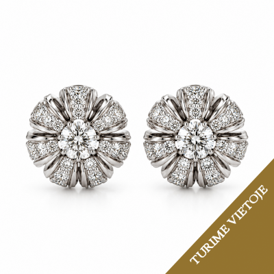 Auskarai su briliantais "Floris" 0,20 ct