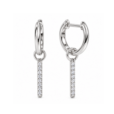 Auskarai su briliantais "Hoshi" 0,05 ct