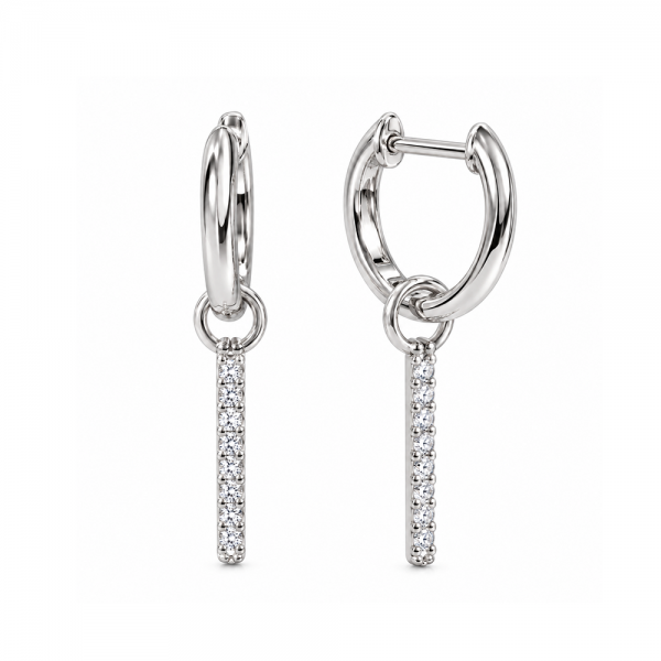 Auskarai su briliantais "Hoshi" 0,05 ct
