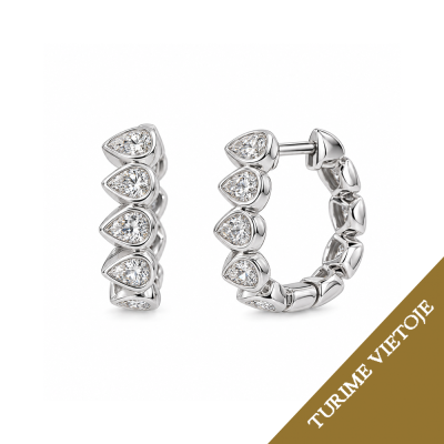 Auskarai su briliantais "Lisette" 0,26 ct