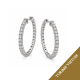 Auskarai su briliantais "Hoop" 2,03 ct