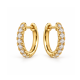 Auskarai su briliantais "Hoop Pave" 0,29 ct