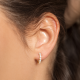 Auskarai su briliantais "Hoop Pave" 0,29 ct