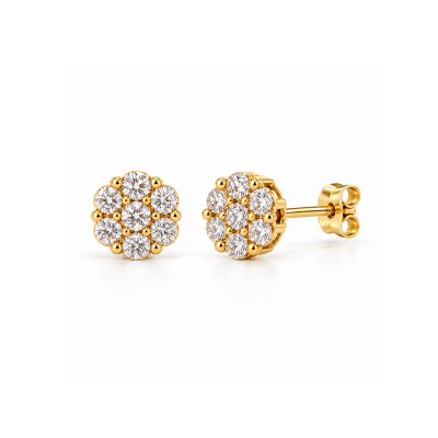 Auskarai su briliantais "Alba" 0,15 ct