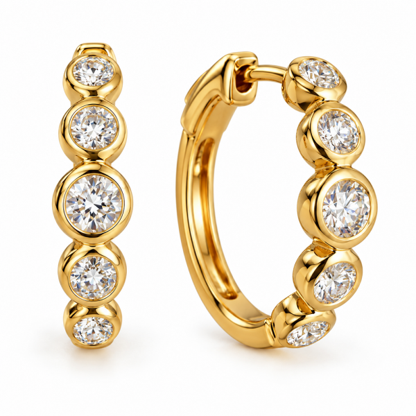 Auskarai su briliantais "Diane" 1,05 ct