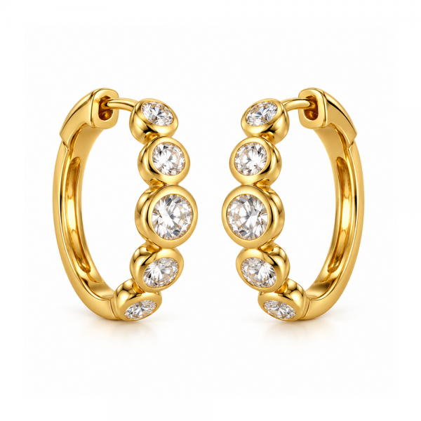 Auskarai su briliantais "Diane" 1,05 ct
