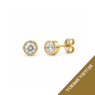 Auskarai su briliantais "Paloma" 0,22 ct