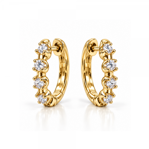 Auskarai su briliantais "Esteri" 0,13 ct
