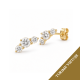 Auskarai su briliantais "Nysa" 0,16 ct
