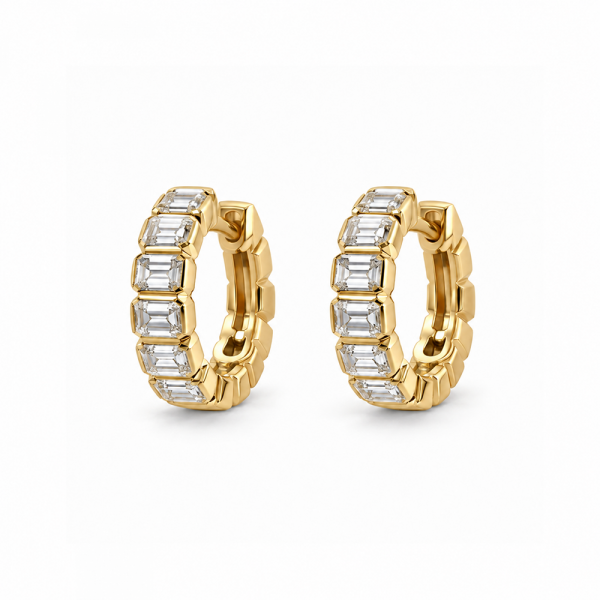 Auskarai su briliantais "Evren" 0,39 ct