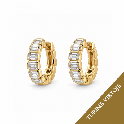 Auskarai su briliantais "Evren" 0,39 ct
