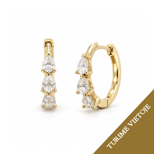 Auskarai su briliantais "Eirene" 0,46 ct