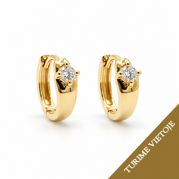 Auskarai su briliantais "Ardea" 0,19 ct