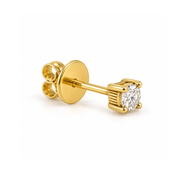 0,06 ct auskaras (1 vnt.) su briliantu "Roche"