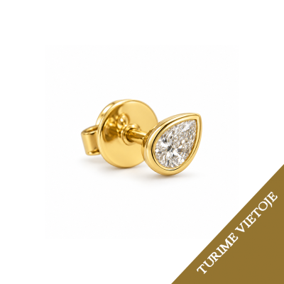 0,07 ct auskaras (1 vnt.) su briliantu "Luce"