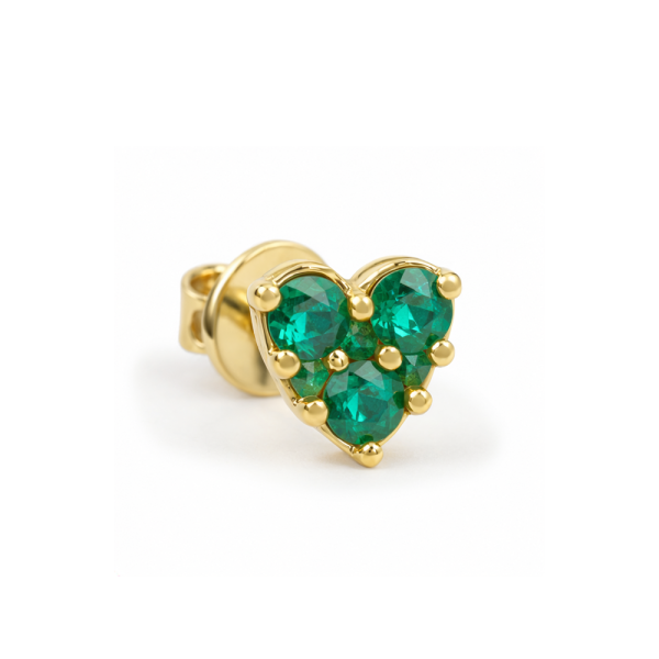 0,08 ct auskaras (1 vnt.) su smaragdais "Esmera"