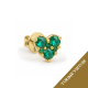 0,08 ct auskaras (1 vnt.) su smaragdais "Esmera"