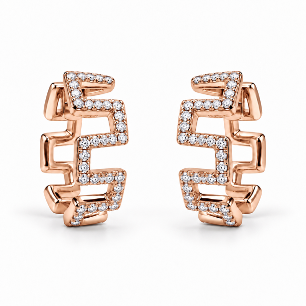Auskarai su briliantais "Elys" 0,18 ct