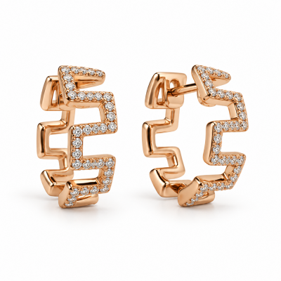 Auskarai su briliantais "Elys" 0,18 ct