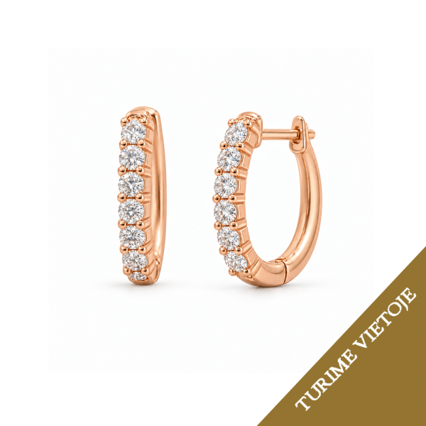 Auskarai su briliantais "Lisette" 0,17 ct