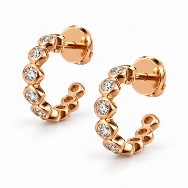 Auskarai su briliantais "Lior" 0,14 ct