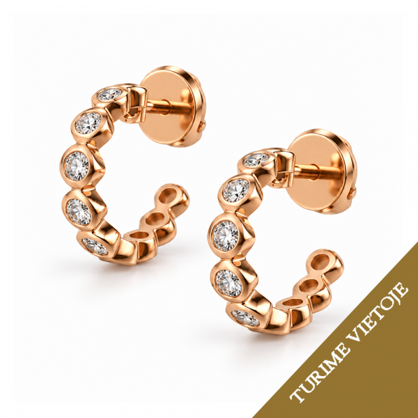 Auskarai su briliantais "Lior" 0,14 ct