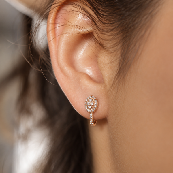 Auskarai su briliantais "Clarté" 0,22 ct