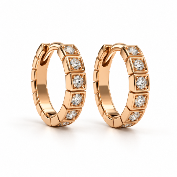 Auskarai su briliantais "Riel" 0,17 ct