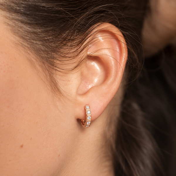 Auskarai su briliantais "Riel" 0,17 ct